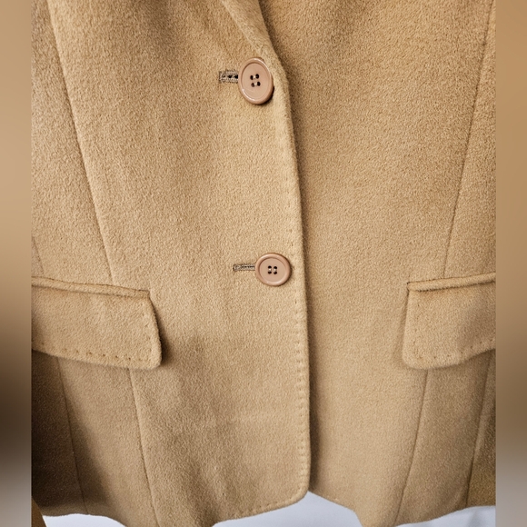 NWT - Angora Blend Venezia-Milano Camel Blazer - Size 16 - Picture 4 of 16